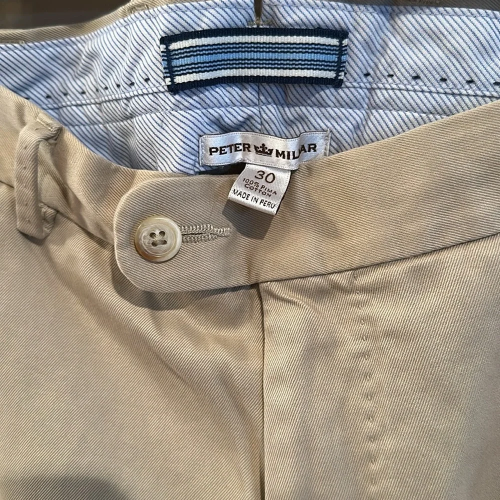 PETER MILLAR Pants Chino Pima
Cotton Mc00b84 Beige Stone Size 30 X 26 - Picture 3 of 5